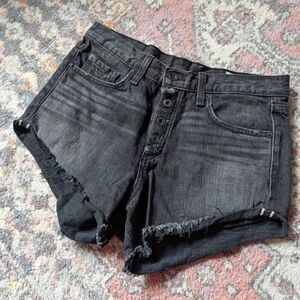 Rag & Bone Blackhawk Denim Shorts Size 26 Button Fly Cuttoff Jean